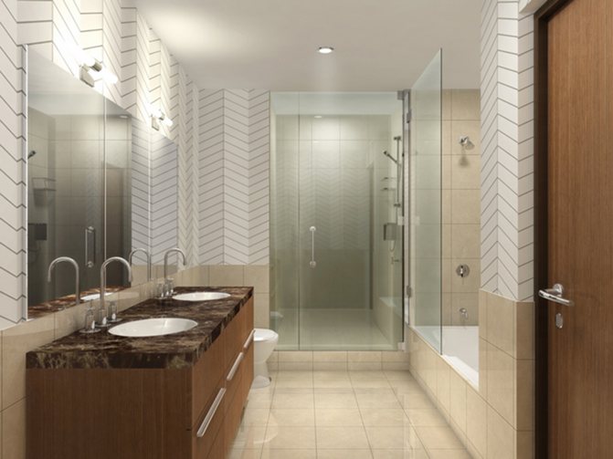 Ванная комната в современном дизайне, варианты интерьера на фото