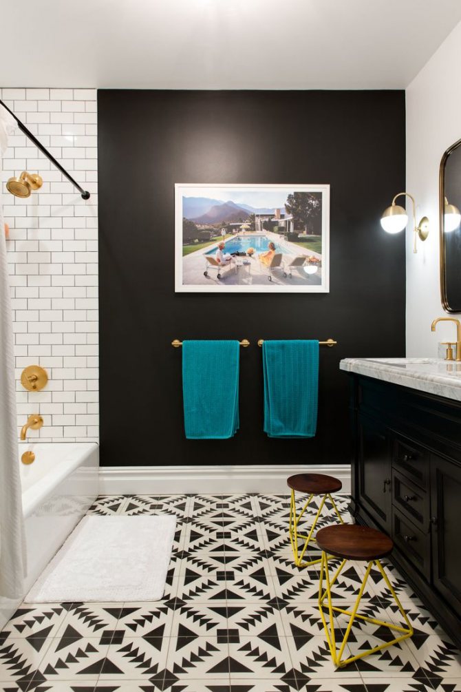 Черная ванная комната — тренд сезона: 65 стильных идей дизайна в черном цвете