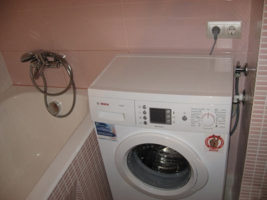 Правила установки стиральной машины в ванной