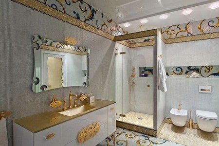 Ванные комнаты в стиле ретро, 25 фото