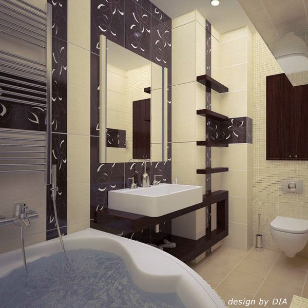 5 идей оформления ванной комнаты в бежевых тонах