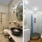 Дизайн узкой ванной комнаты (75 фото)