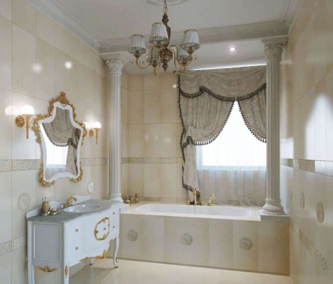 Дизайн ванной в классическом стиле фото