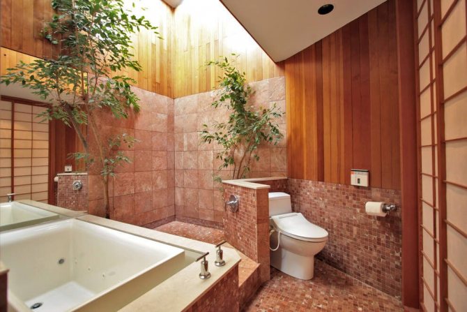 Фото — 34 Дизайн просторной ванной комнаты с гидромассажной ванной