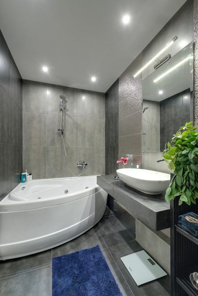 Фото № 4: Дизайн ванной комнаты с джакузи: советы по выбору и 15 стильных вариантов