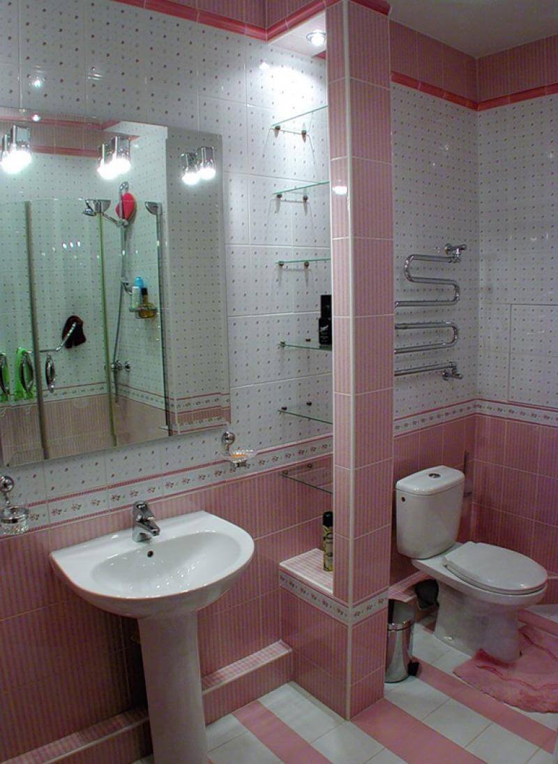Фото — 45 Идеи обустройства и дизайна маленькой ванной комнаты