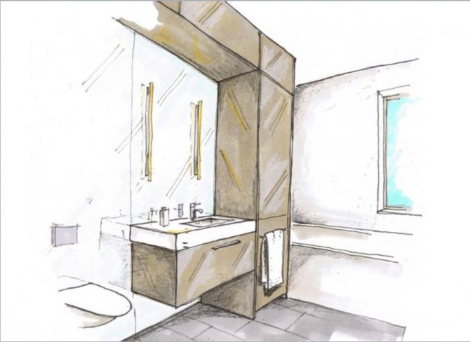 Как маленькие ванные комнаты могут выглядеть большими. Заказную мебель можно объединять с комнатой