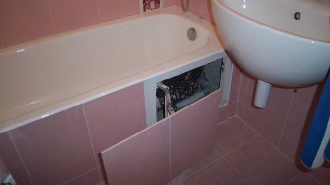 Люк невидимка сантехнический для ванной под плитку