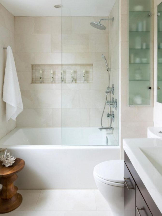 Плитка для маленькой ванной комнаты. Оптимальное сочетание стиля и дизайна + 150 ФОТО