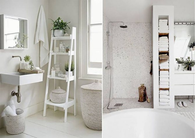 Мебель для ванных в скандинавском стиле