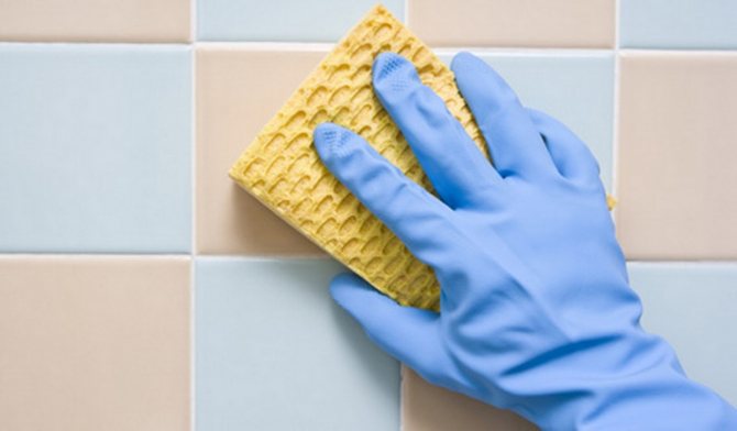Как отмыть плитку в ванной от налета: средства для чистки кафеля