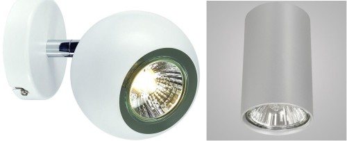 Модели точечных светильников с поворотными патронами