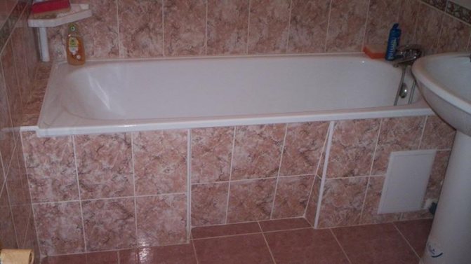 Плитка вокруг ванны: замена и укладка