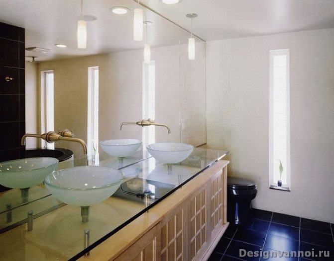 стеклянные раковины для ванной