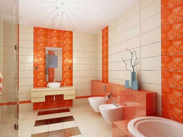 Туалет оранжевый