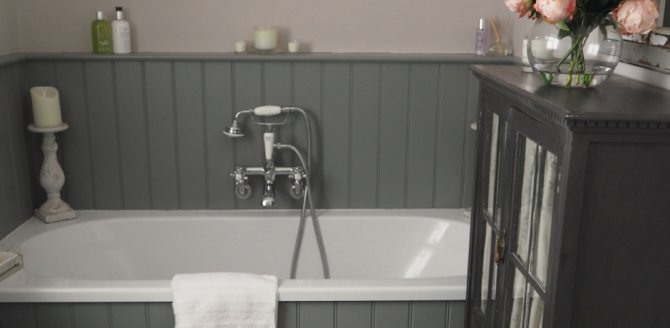 ванная комната с серого цвета