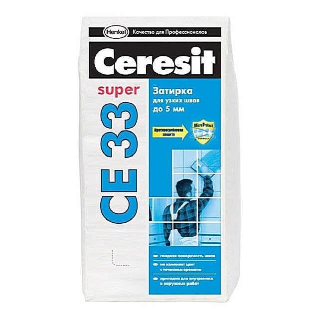 Заполнитель для узких швов «Ceresit СЕ 33 Super»