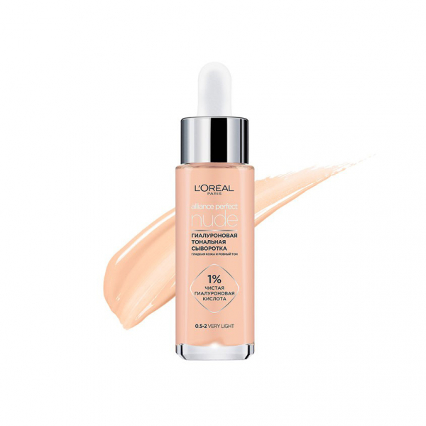 Крем тональный для лица `LOREAL` ALLIANCE PERFECT NUDE с гиалуроновой кислотой тон 4-5 medium